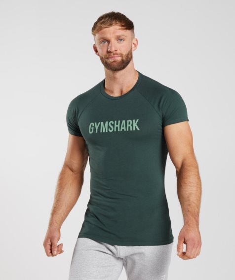 Camiseta Gymshark Apollo Hombre Verdes | MX 708LRI